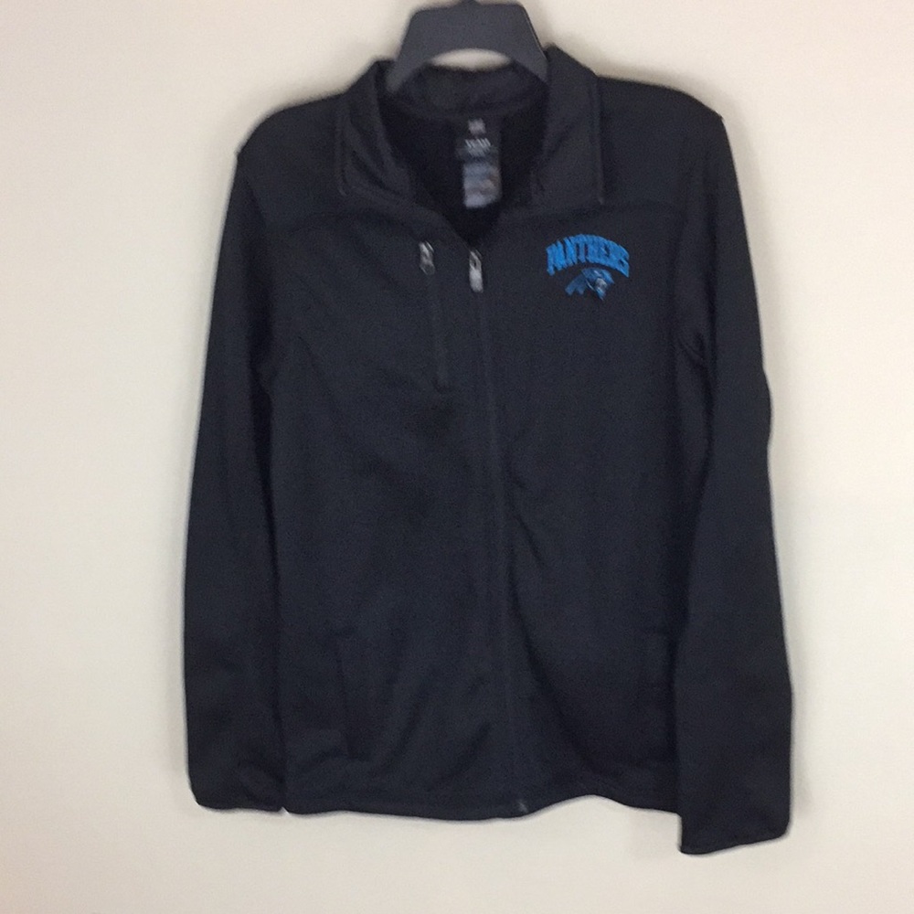 NFL Team Apparel Carolina Panthers Full Zip Jacket Size Youth XL